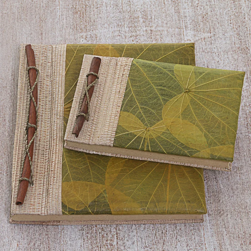 - ​​Pet toys under    yuanAutumn Spirit in Olive Handcrafted Pair of Rice Paper Notebooks from Indonesia