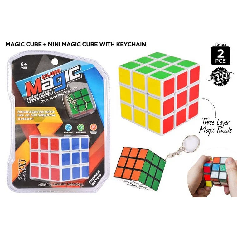 - ​​Christmas pet Christmas clothingMagic Cube (S, with Keychain, M), 2pc