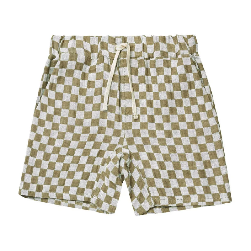 - Summer pet ice matRylee and Cru  Olive Check Bermuda Short