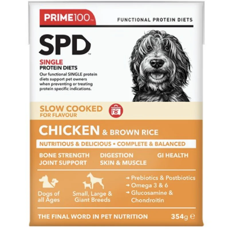 - Pet tear stain cleaning wipesPrime100 Slow Cooked - Chicken & Brown Rice (354g)