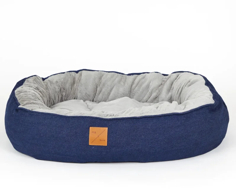 - Chinchilla cooling ice nest ceramic plateMog & Bone 4 Seasons Dog Reversible Bed - Blue Denim - Large