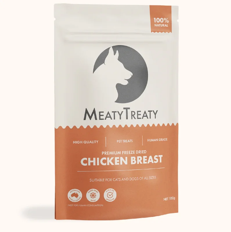 - Foldable and portable cat bagMeaty Treaty Freeze Dried - Chicken Breast Dog & Cat (100g)