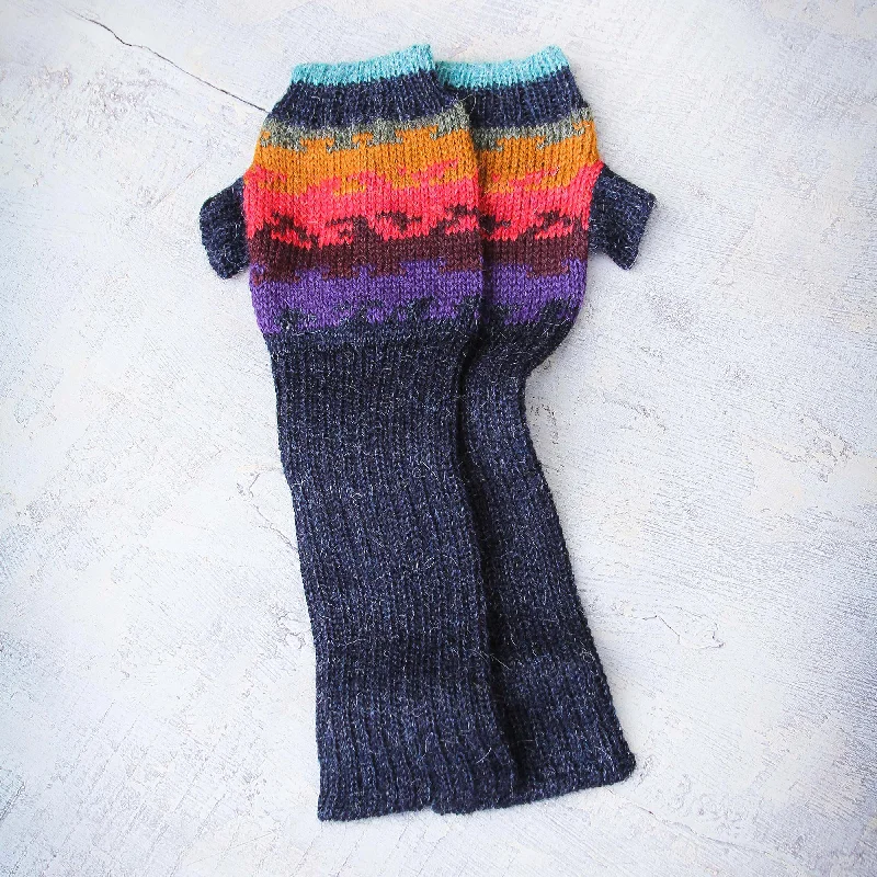 - Parrot climbing and standing wooden frameAndean Twilight Hand Crafted Alpaca Wool Gloves