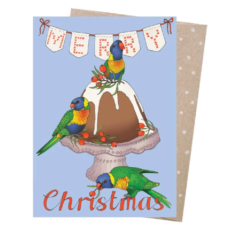 - ​​Pet toys under    yuanEarth Greetings Card - Merry Lorikeets