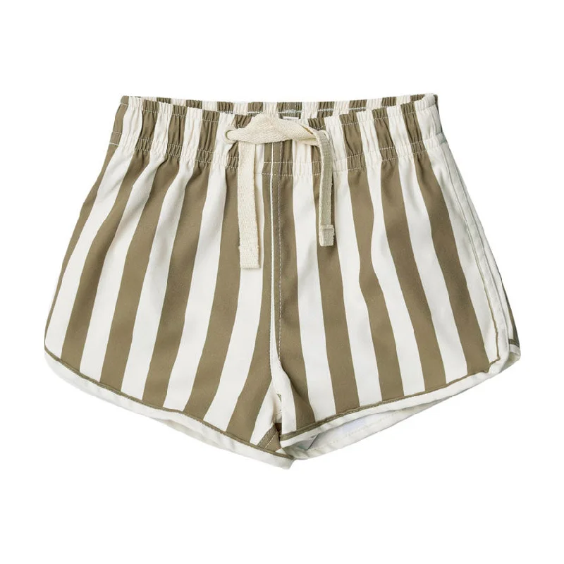 - Foldable and portable cat bagRylee and Cru  Olive Stripe Swim Trunk