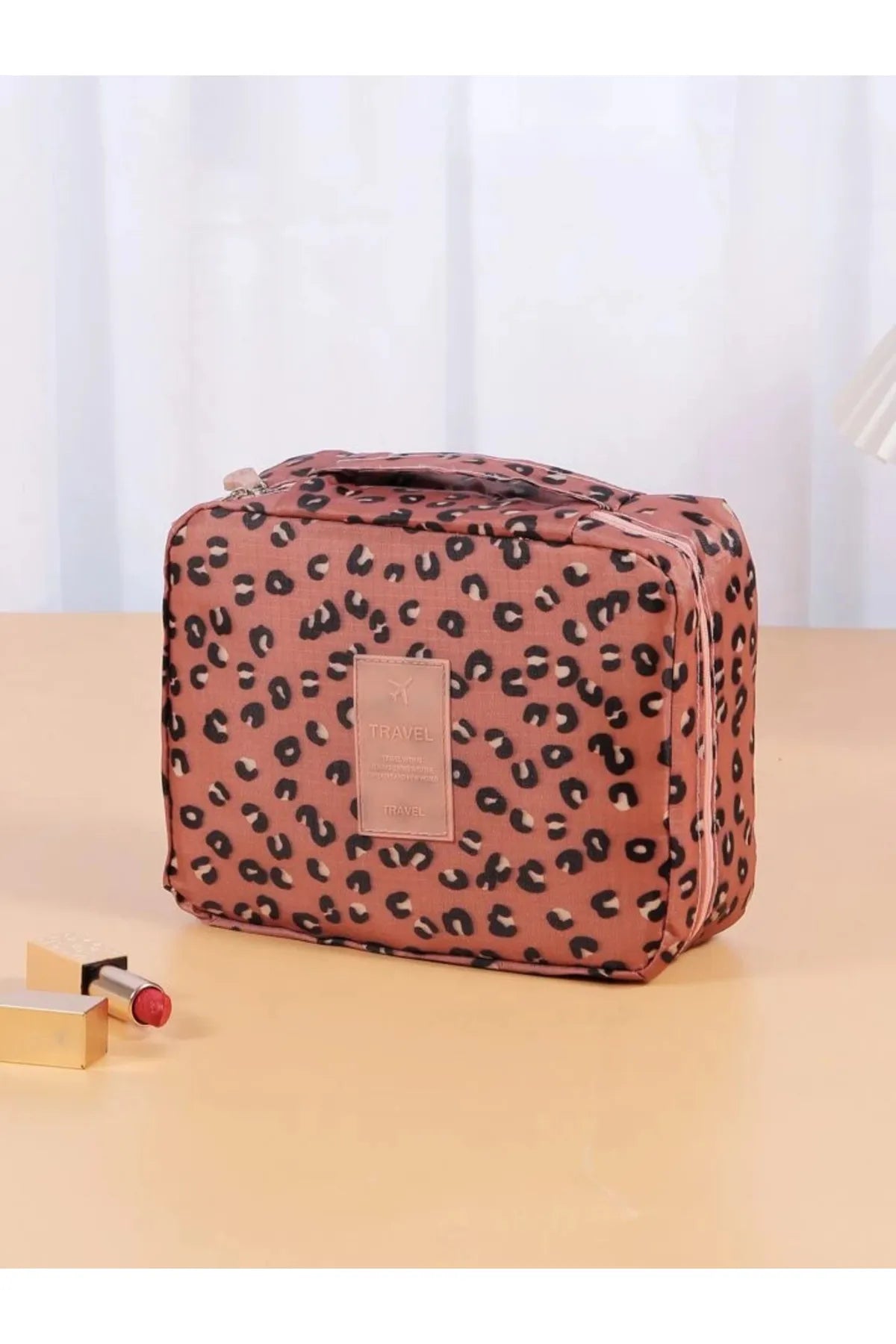 - Cat stress soothing sprayBatekso Women's Leopard Pattern Makeup Bag