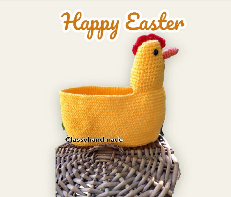 - Foldable and portable cat bagClassy Handmade Touch Crochet Easter Chicken