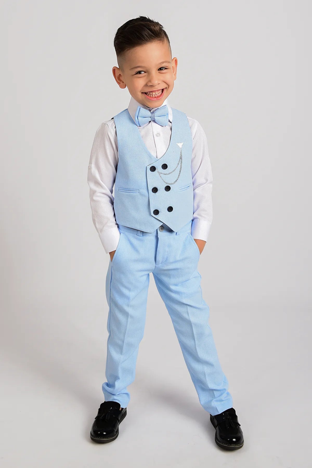 - Custom pet birthday cakeEntel Boy's Blue Chain Tuxedo Vest and Bow Tie Suit