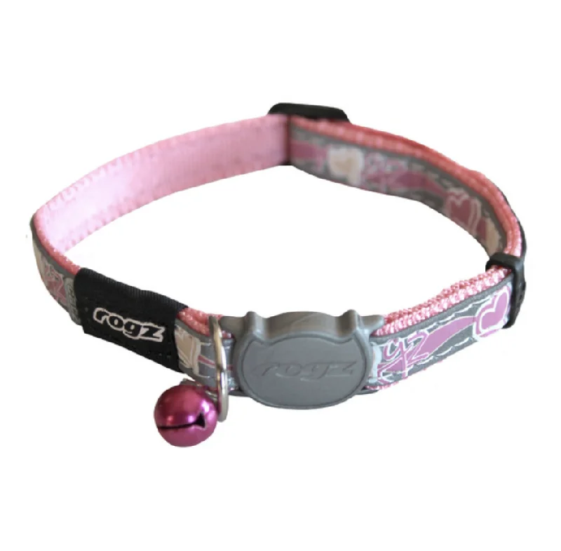 - Postoperative pet anti-licking Elizabethan collarRogz Nightcat Cat Collar - Pink Hearts - Small