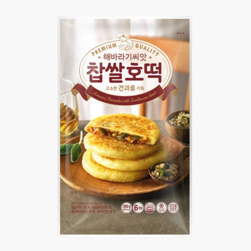 ---SYDNEY ONLY🚛한성 해라바기씨앗 찹쌀호떡 Sweet Hotteok with Sunflower Seeds 400g