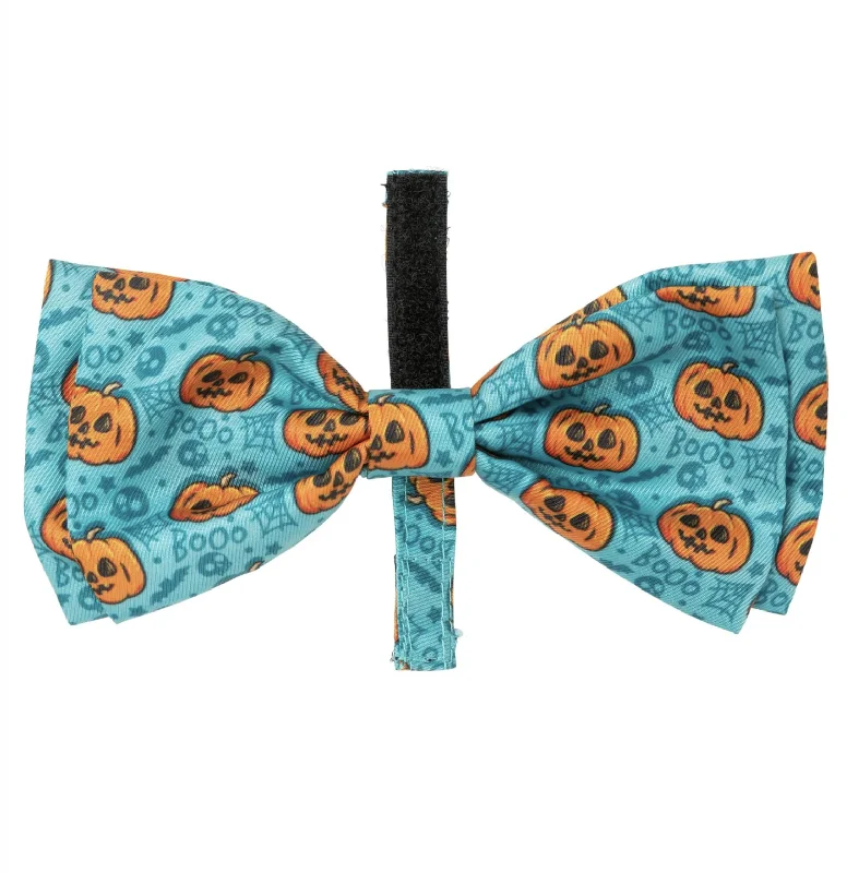 - Degradable pet feces bagFuzzyard Halloween Bowtie - Jack Jack Jackie Lantern - Teal S