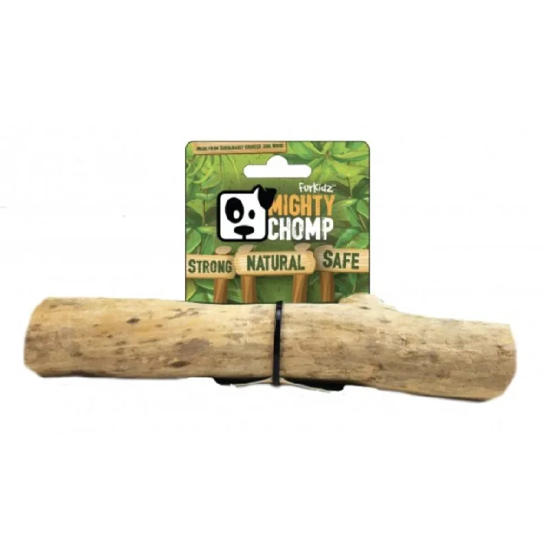 - Organic cotton dog bibsMighty Chomp Coffee Wood 26 - 28cm x 4.5 x 5.5cm