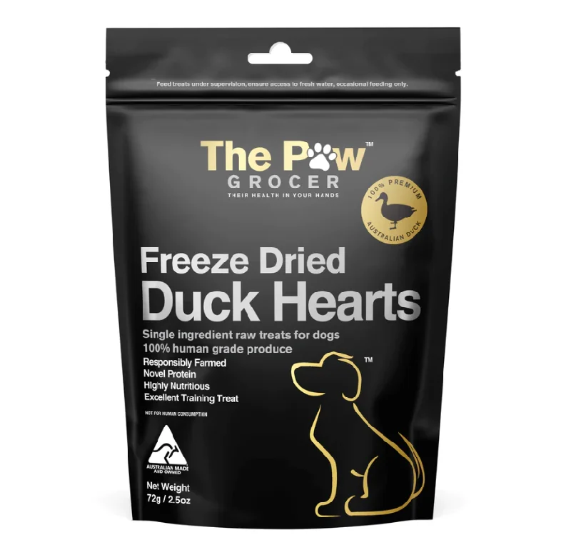 ---The Paw Grocer - Black Label Duck Heart (72g)