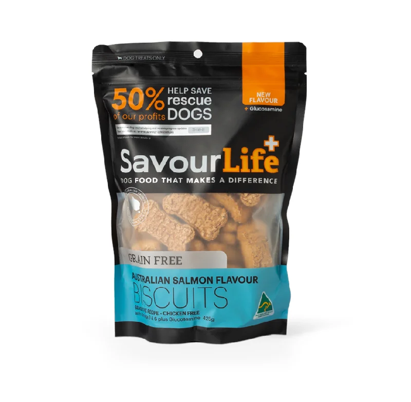 - Remote interactive pet feederSavourLife Biscuits - Grain-Free Australian Salmon (425g)