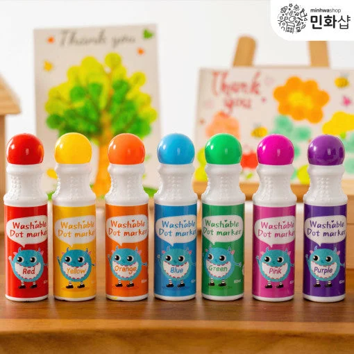 - ​​Pet toys under    yuan유아물감놀이 도트물감 8색  Dot Paint 8colour Set