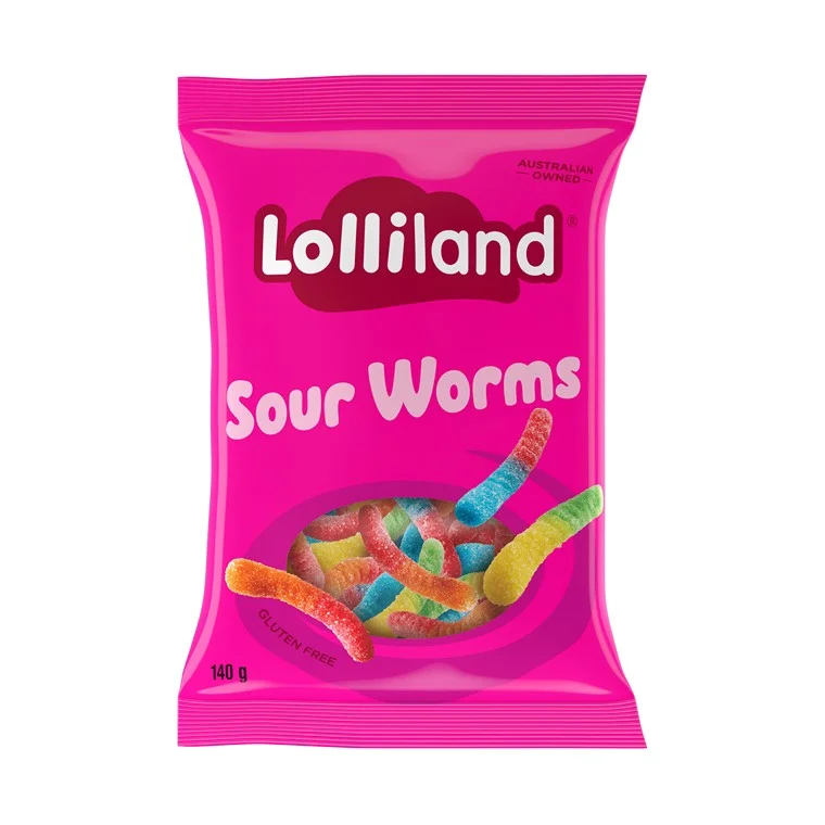 - Degradable pet feces bagLolliland Sour Worms, 160gm