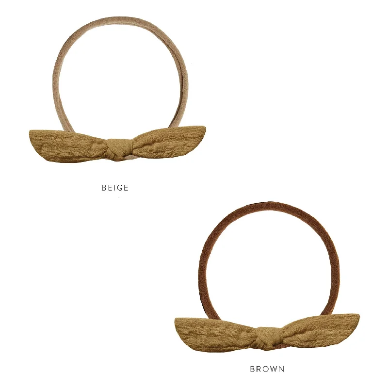 - Organic cotton dog bibsRylee and Cru  Ochre Little Knot Headband