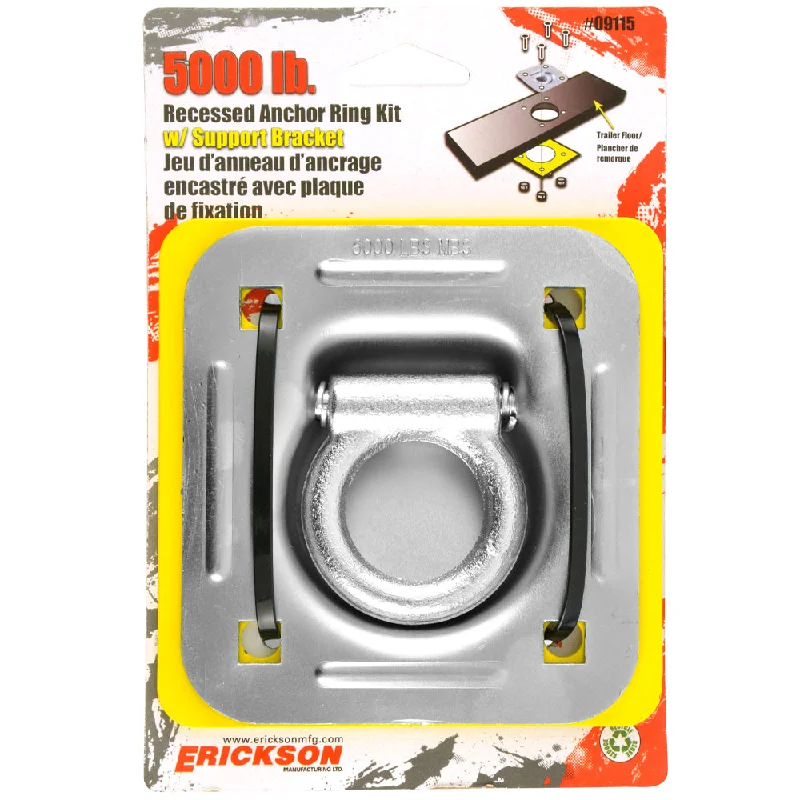 ---5000 lb. Recessed Anchor Ring Kit  with Support Bracket