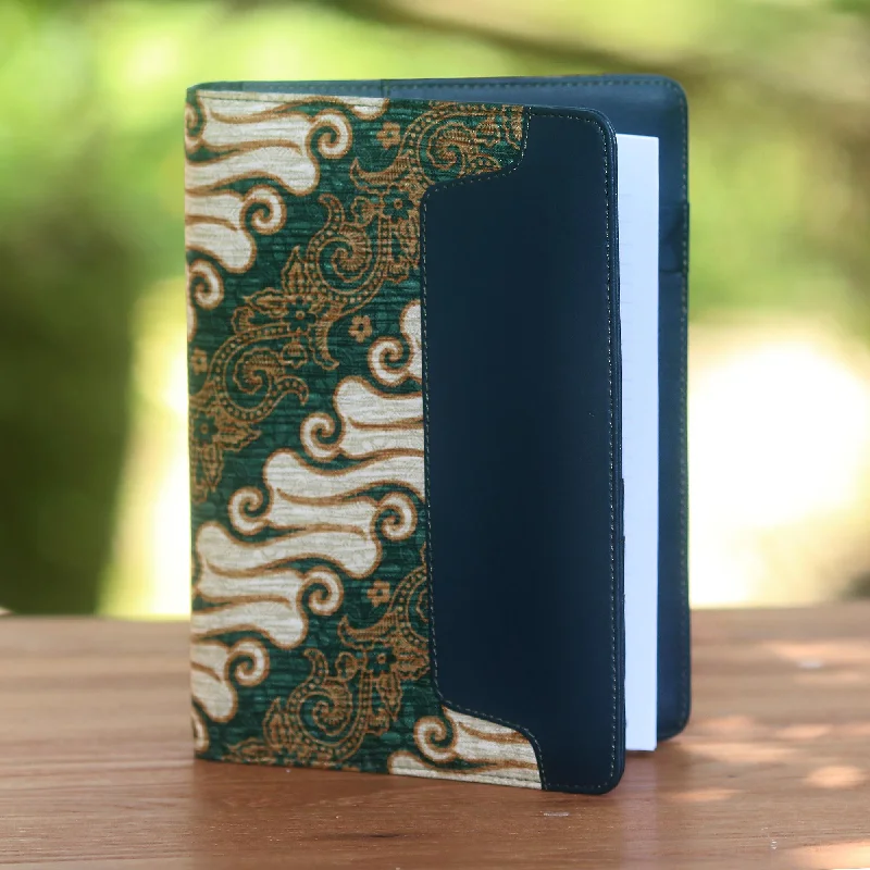 - Pet diabetes prescription foodLovely Thoughts Green Faux Leather Planner with Cotton Batik Print