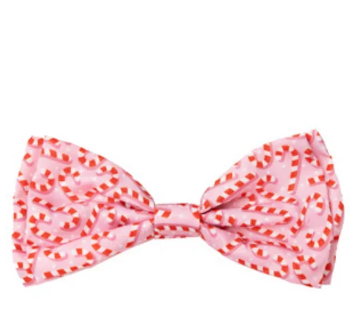  -Splash-proof food bowl AND Anti-choking slow food bowlFuzzyard Xmas Bowtie - Candy Cane - Pink L