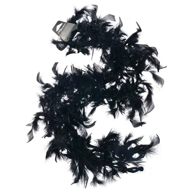  -Explosion-proof leash FOR LARGE dogsBlack Feather Boa, 1.5m