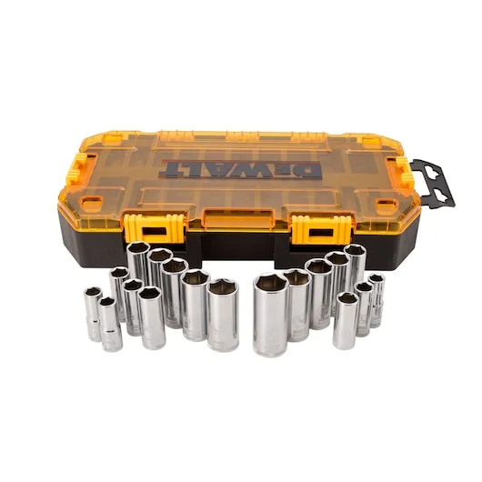 ---3/8 IN Drive Deep Combination Socket Set - 20 PIECE