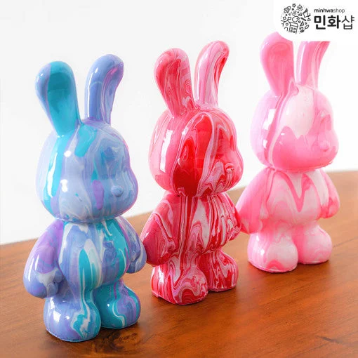 - Hamster silent running wheel to prevent chewing푸어링아트 Pouring Art Toy DIY Kit Rabbit Pink/Purple