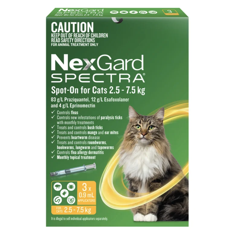 - Dog anti-slip matNexgard Spectra for Cats over 2.5kg (3 pack)