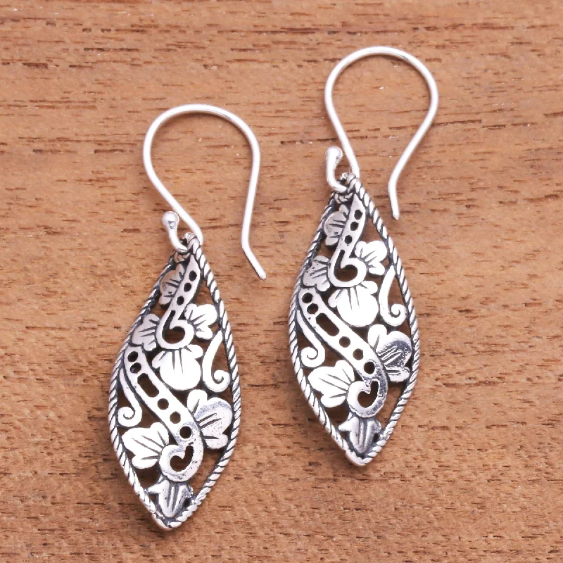 - Solid wood cat climbing frame customizedBeautiful Twist Openwork Sterling Silver Dangle Earrings from Bali