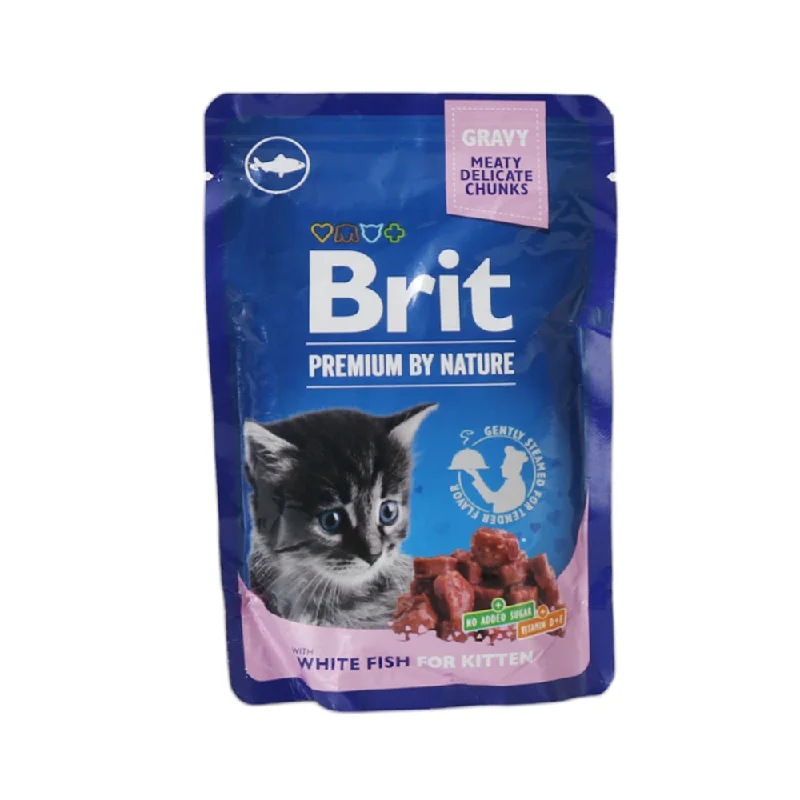    - Senior cat food  BRIT PREMIUM CAT FOOD WHITE FISH FOR KITTEN 100 GM