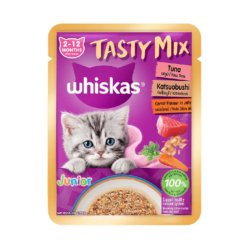    - Wholesale cat food prices  WHISKAS CAT FOOD TASTY MIX TUNA KATSUOBUSHI & CARROT 70G