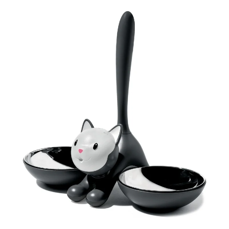    - Fish-based cat food  Alessi Tigrito Black Cat Bowl