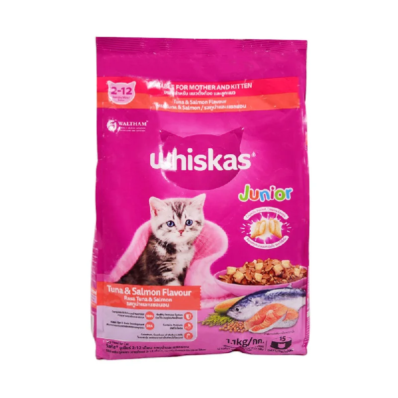    - Cat food for dental health  WHISKAS CAT FOOD TUNA & SALMON JUNIOR 2-12 1.1 KG