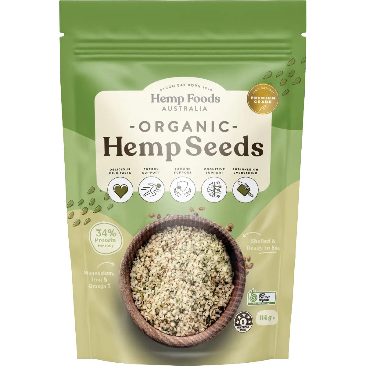 -Grain-free dog food recommendationHemp Foods Australia Certified Organic Hemp Seeds (Hulled) 114g