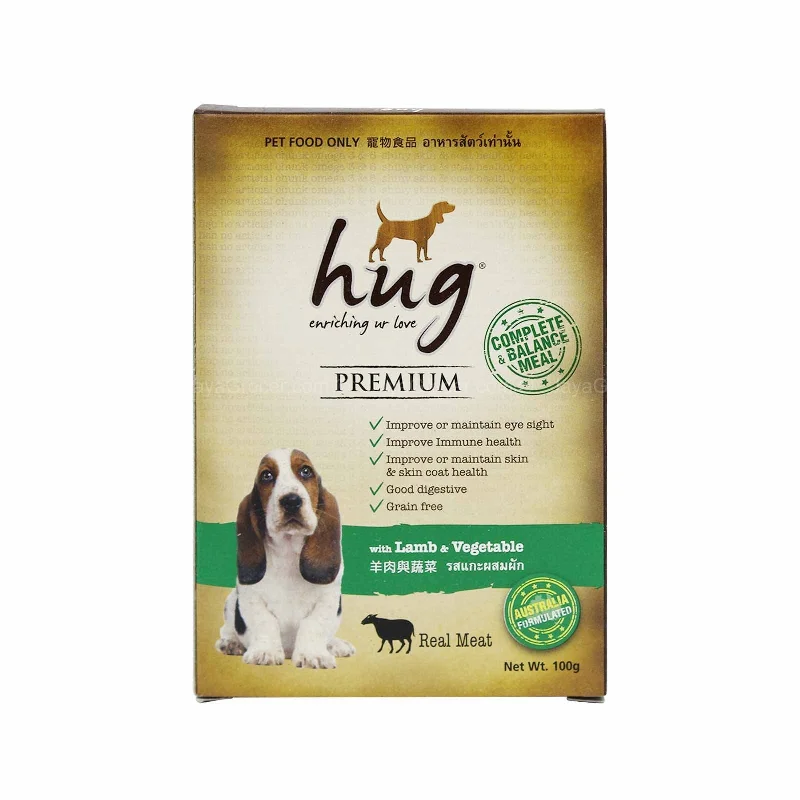 - Food for picky dogsHug Premium Lamb with Vegetable Dog Food 100g