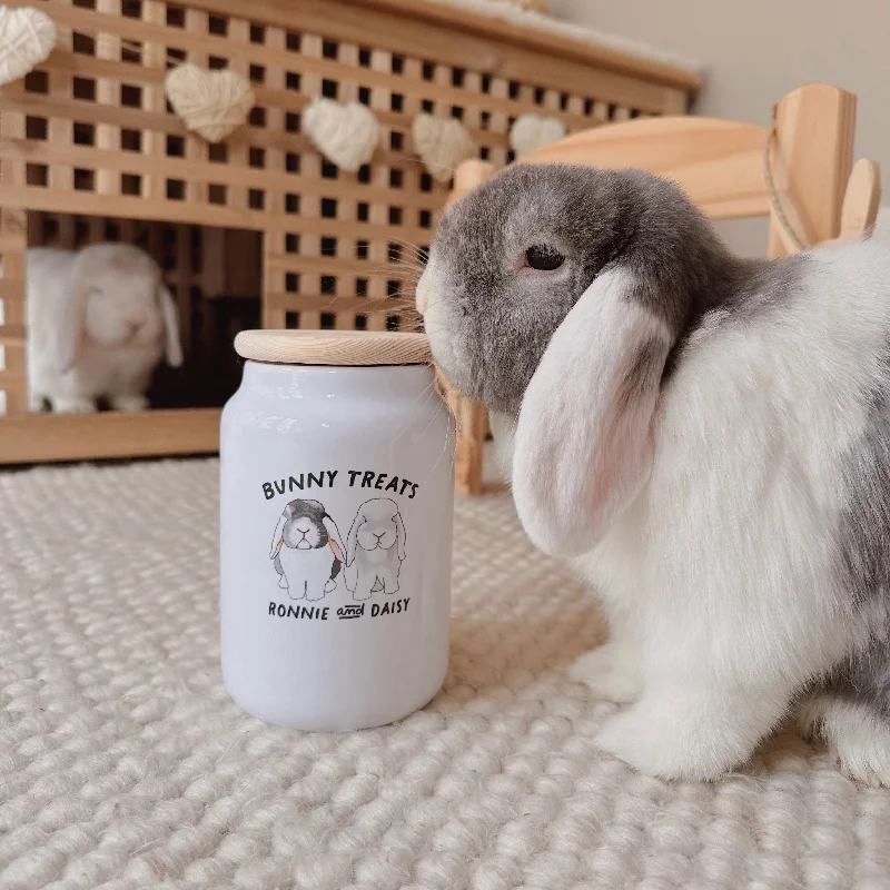 Personalised Rabbit Treat Jar