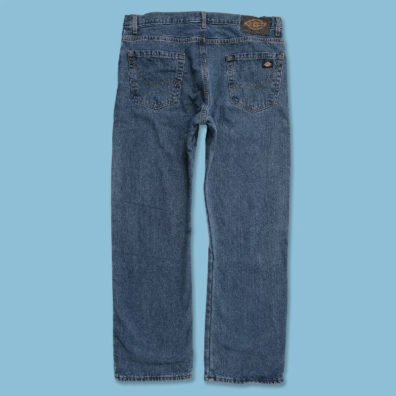 ---Dickies Lined Denim Pants 34x36