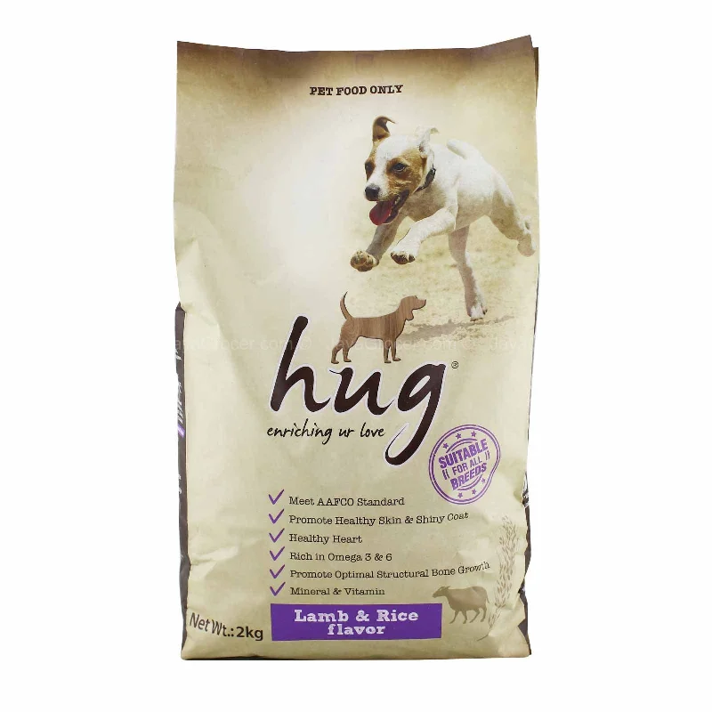 - High protein dog foodHug Lamb And Rice Flavor Dog Food 2kg