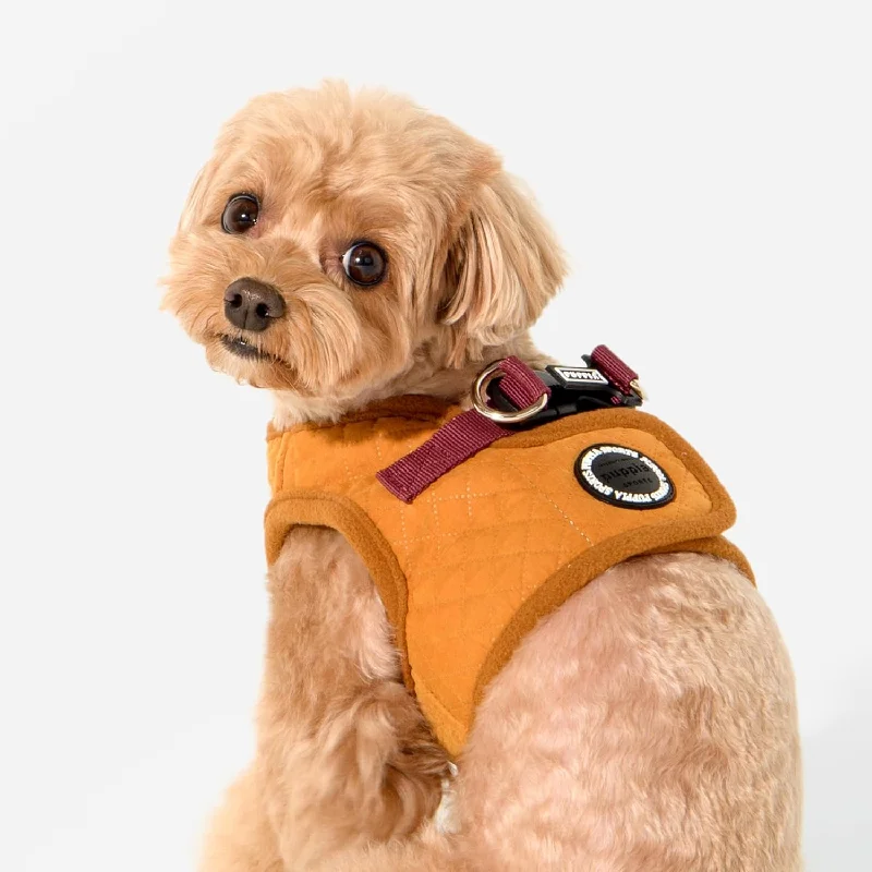 - Dog heart rate monitoring collarPuppia | Irvin Quilted Dog Harness (B) - Mustard