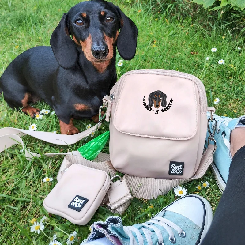 ---Personalised Nude Dog Walking Bag