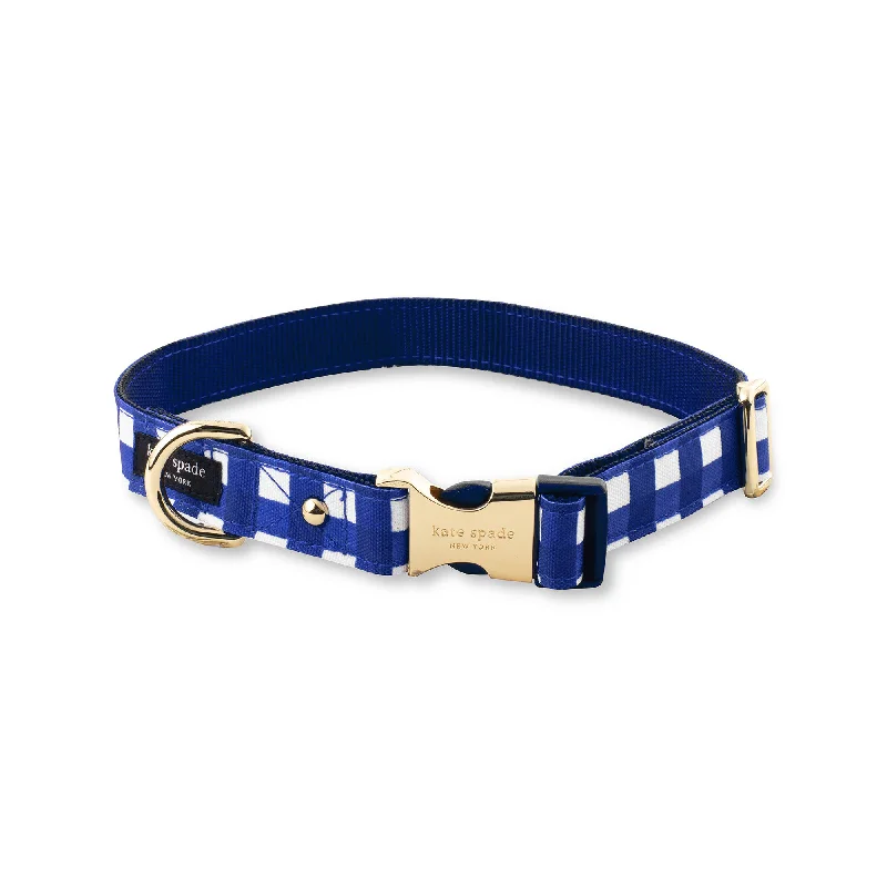 Kate Spade New York | Navy Gingham - Dog Collar