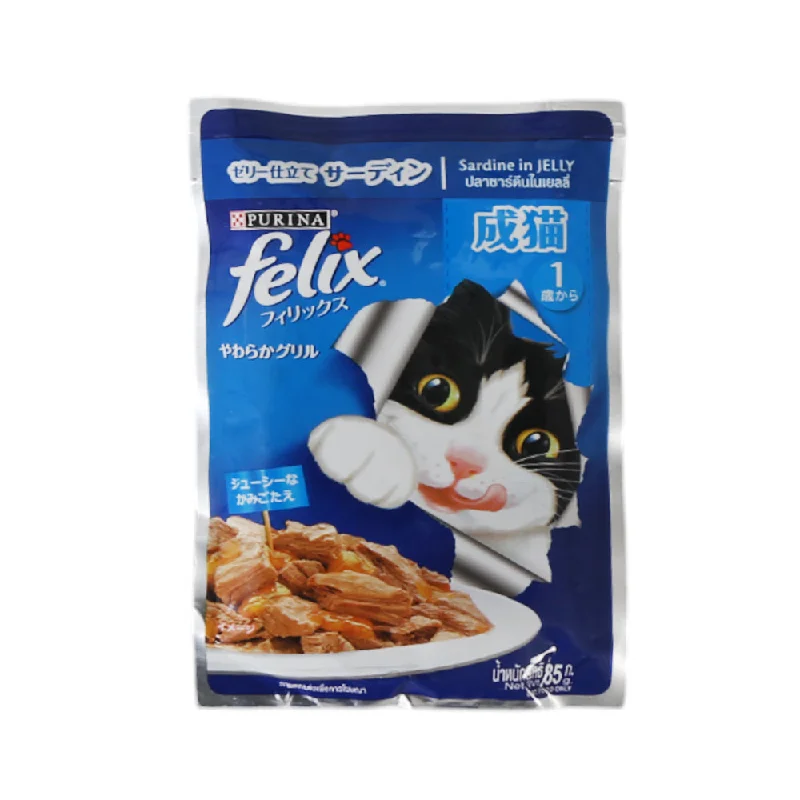    - Cat food for immune system support  PURINA FELIX CAT FOOD SARDINE IN JELLY 85G