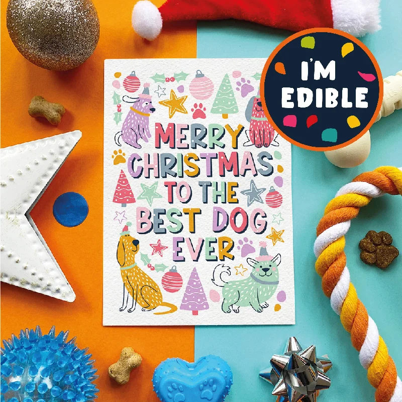 - Automatic induction pet water dispenserScoff Paper | Merry Christmas to the best dog ever - Edible Christmas Card