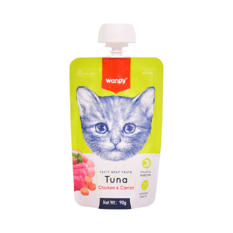    - Recommended online stores for cat food  WANPY ADULT CAT TASTY MEAT PASTE TUNA CHICKEN & CARROT POUCH