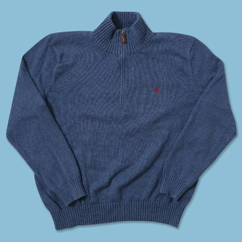 - Winter warm clothes for short-haired dogsVintage Polo Ralph Lauren Q-Zip Knit Sweater Large