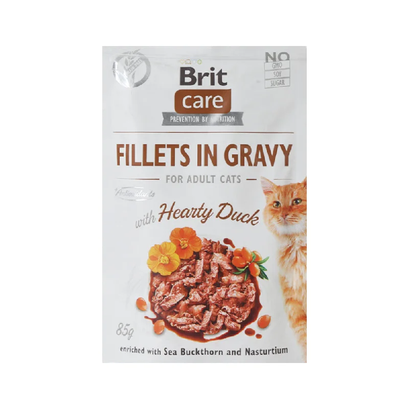    - Royal Canin cat food recommendations  BRIT CARE CAT FOOD FILLETS IN GRAVY HEARTY DUCK 85 GM