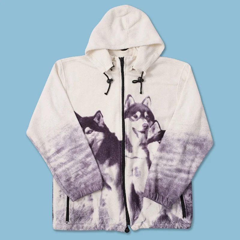 - Foldable and portable cat bagVintage Huskies Fleece Jacket Small